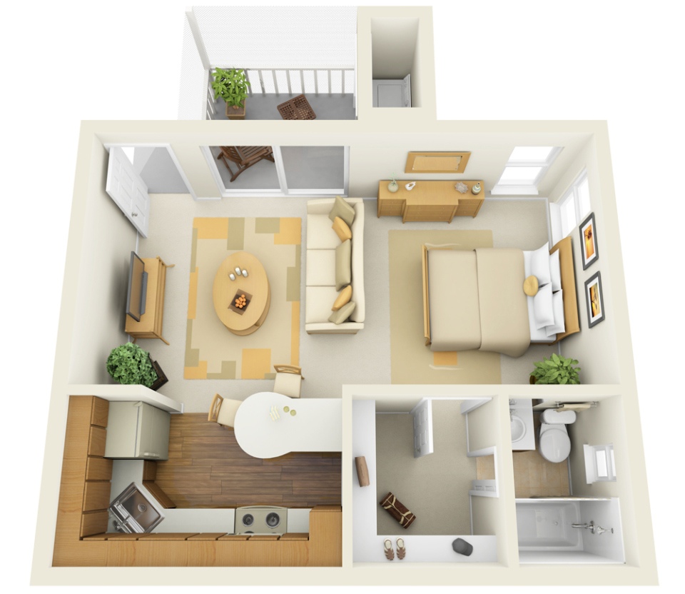 11 Ways To Divide A Studio Apartment Into Multiple Rooms